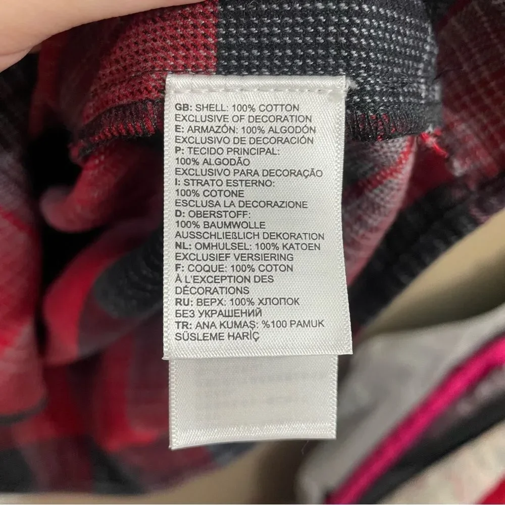 The North Face Plaid Button Down Heavyweight Flannel